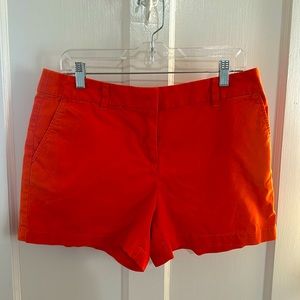 Ann Taylor loft size 10 4 inch orange shorts